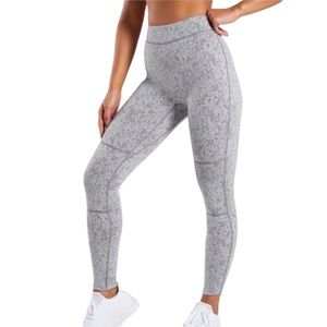 Gymshark Fleur gray textured leggings